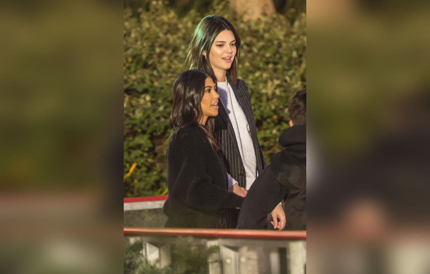 Kourtney Kardashian Kendall Jenner Hit Ice Rink