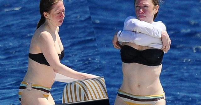 Chelsea Clinton Bikini Photos With Husband In Italy