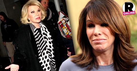 //melissa rivers joan sue doctors medical clearance something happened or anger public pp sl