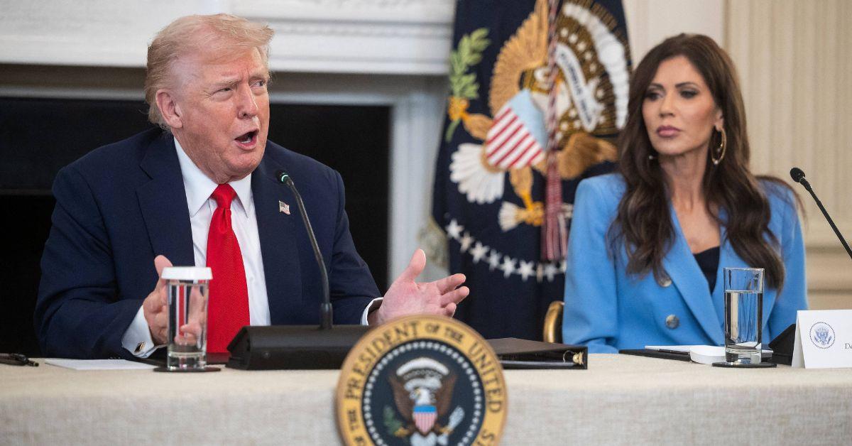 Photo of Donald Trump and Kristi Noem