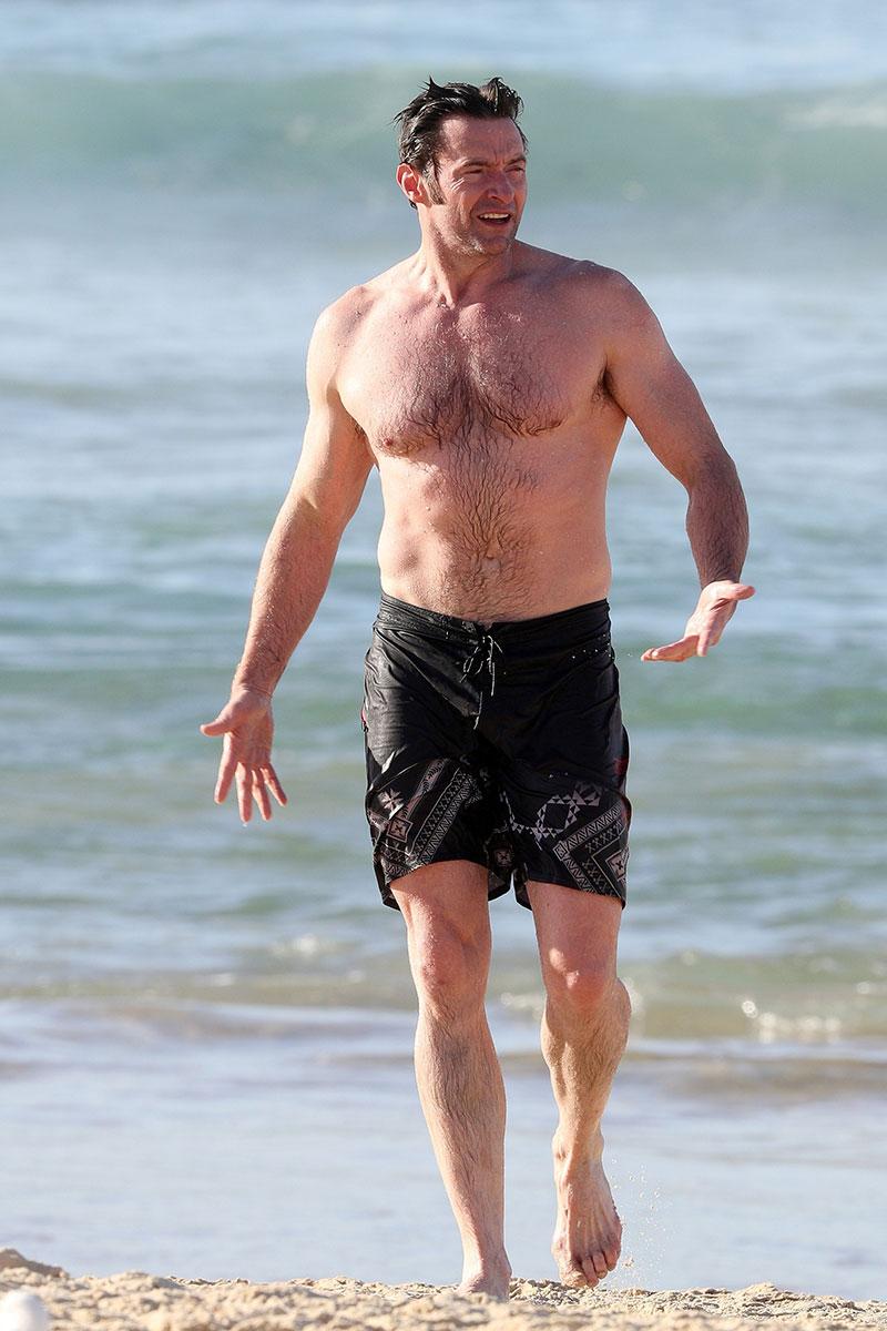 //hugh jackman shirtless bondi beach swimsuit