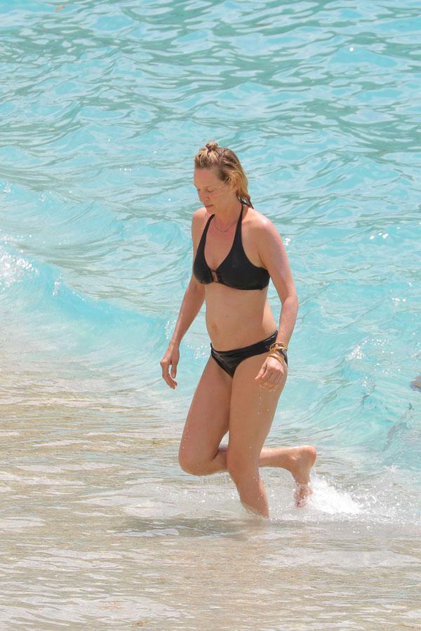 Uma Thurman Shows Off Bikini Body In St. Barts