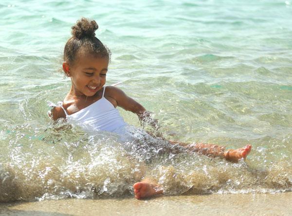 //north west cute bathing suit beach st barts