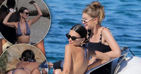 Gigi Hadid Emily Ratajkowski Mykonos Bikini