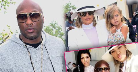 Khloe Kardashian and Lamar Odom going to church