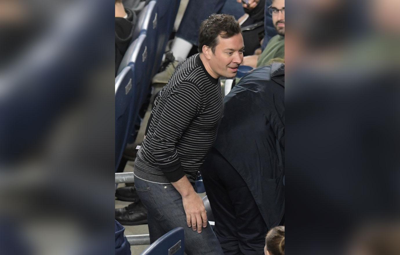 Jimmy Fallon Drinking Beer Baseball