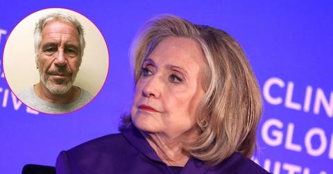 Composite photo of Jeffrey Epstein and Hillary Clinton