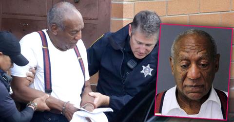 Bill Cosby Is Escorted Out Of The Montgomery County Correctional Facility In Eagleville, Pa., Inset Bill Cosby Mugshot