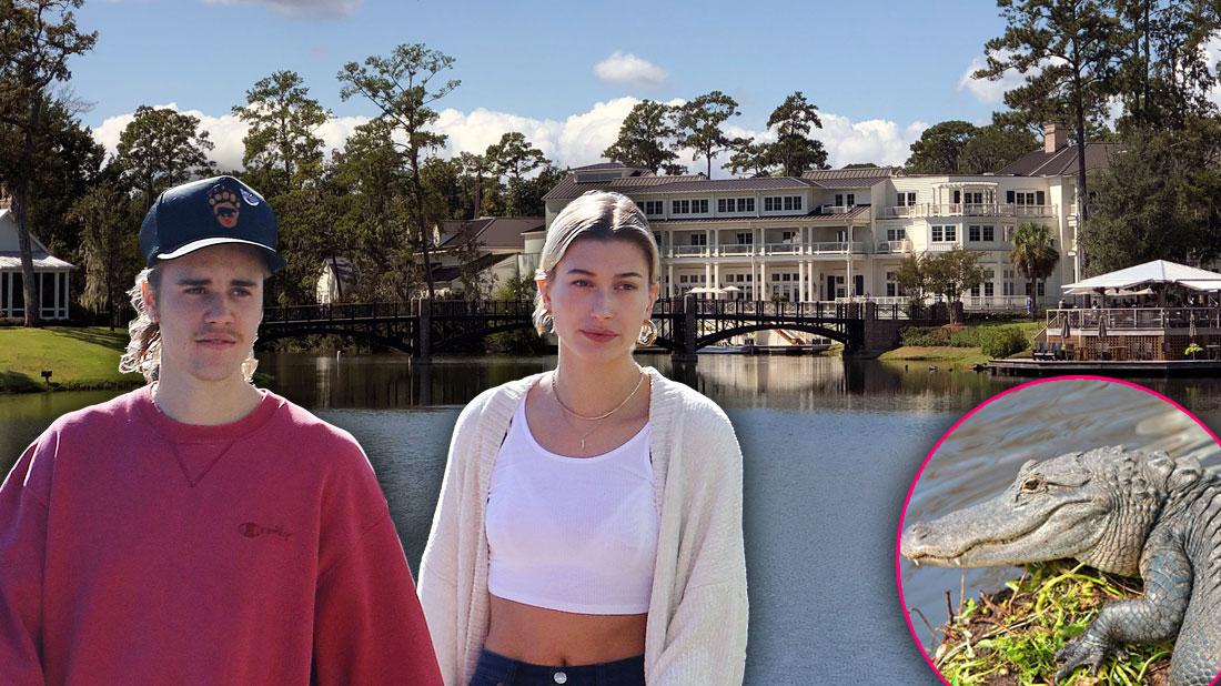 Justin Bieber and Hailey Baldwin’s guests warned about giant alligators at South Carolina wedding venue