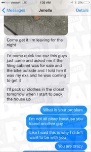 jenelle evans arrested again nathan griffith crazy text embed x