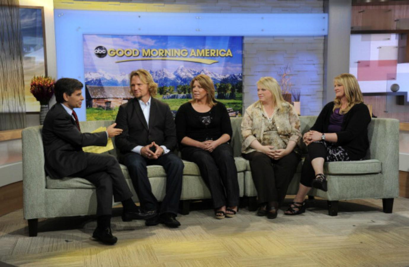 The cast of "Sister Wives' is interviewed on the set of "Good Morning America.'