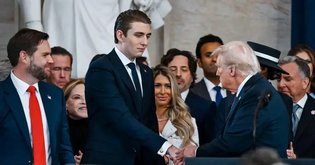 photo of barron trump and donald trump