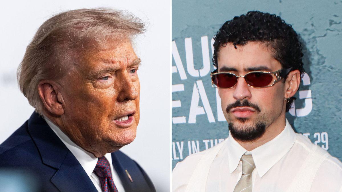 picture of Donald Trump and Bad Bunny