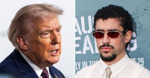 picture of Donald Trump and Bad Bunny
