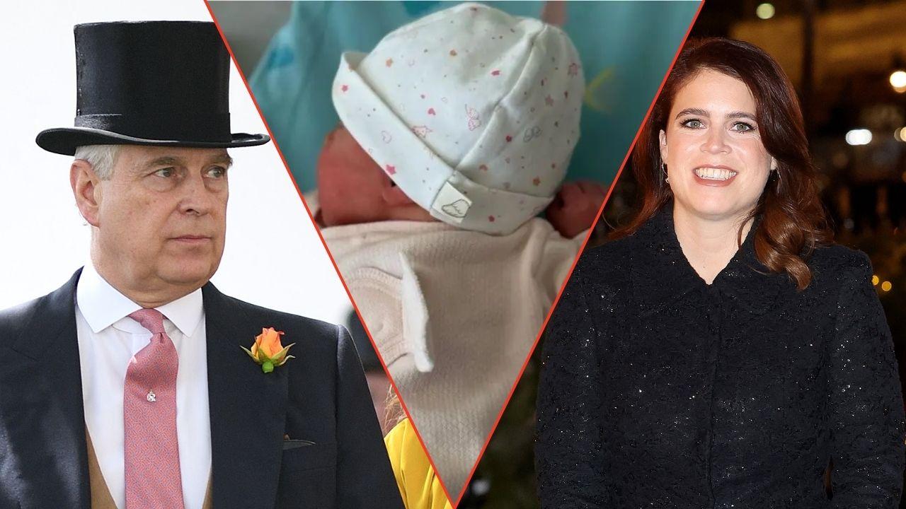 Photo of Andrew Windsor, Princess Eughenie and daughter.
