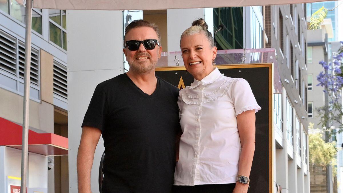 Photo of Ricky Gervais and Jane Fallon