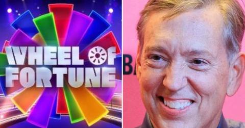 A logo for 'Wheel of Fortune' alongside a photo of Jim Thornton