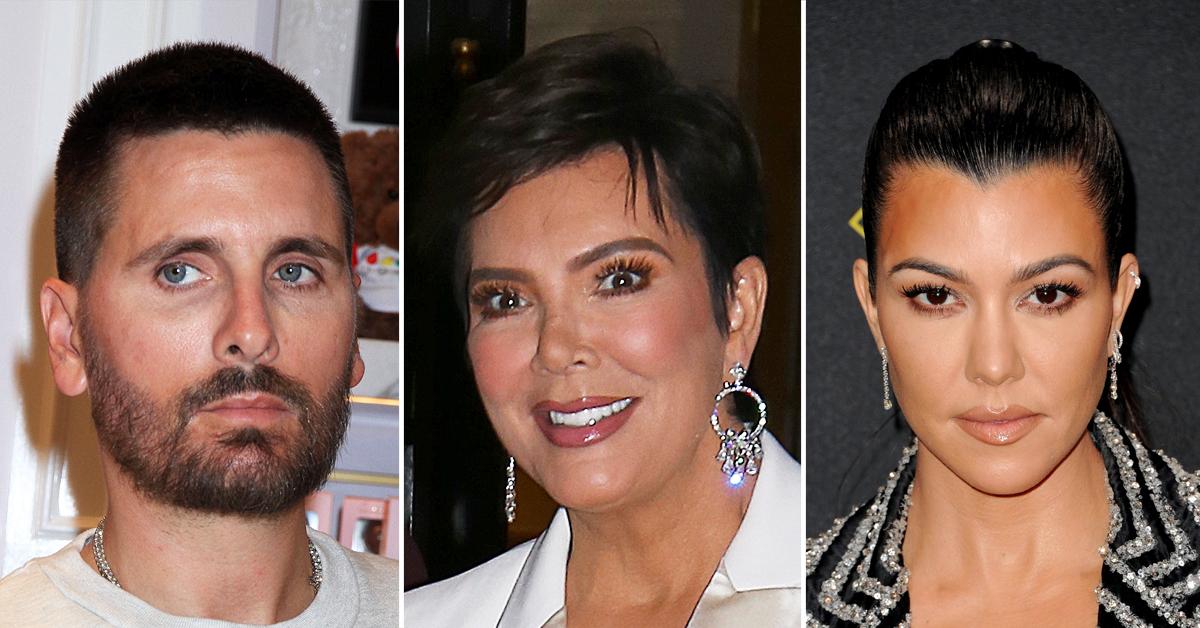 Scott Disick seen confiding in Kris Jenner after reality star is a 'wreck'  following ex Kourtney's engagement to Travis