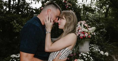 A photo of Travis Kelce and Taylor Swift