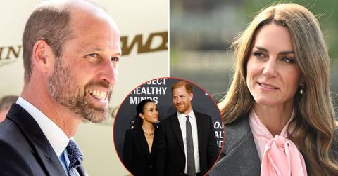 picture of Prince William, Kate MIddleton, Prince Harry and Meghan Markle