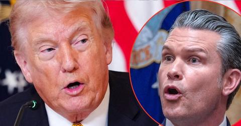 Photo of Donald Trump, Pete Hegseth