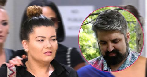 Main, Amber Portwood arrives to court for her domestic assault hearing along with her entire support system. Inset, Andrew Glennon.