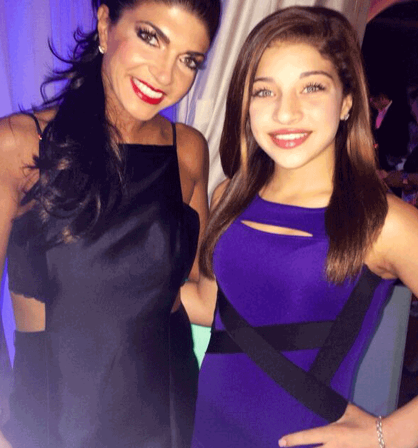 Teresa Giudice Wears Sexy Cut-Out Dress To Bat Mitzvah With Daughter Gia - How Tall Is Gia Giudice: Real Housewives Of New Jersey Star