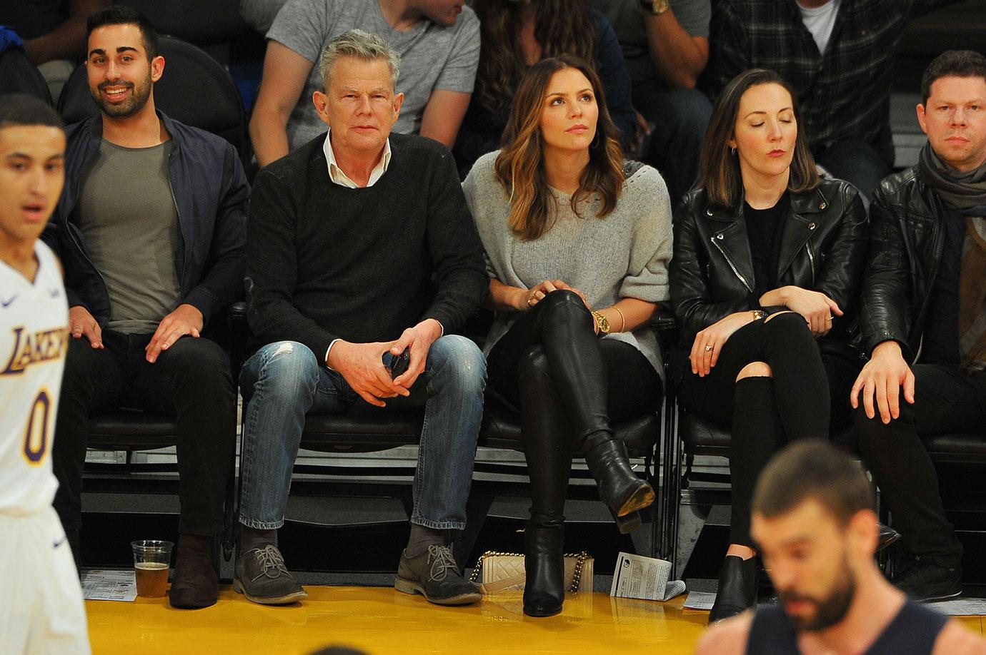 David Foster Katharine McPhee Lakers Game