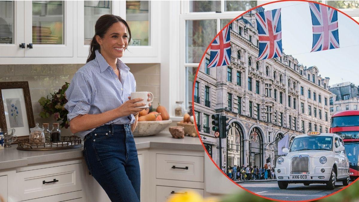 Photo of Meghan Markle and U.K street