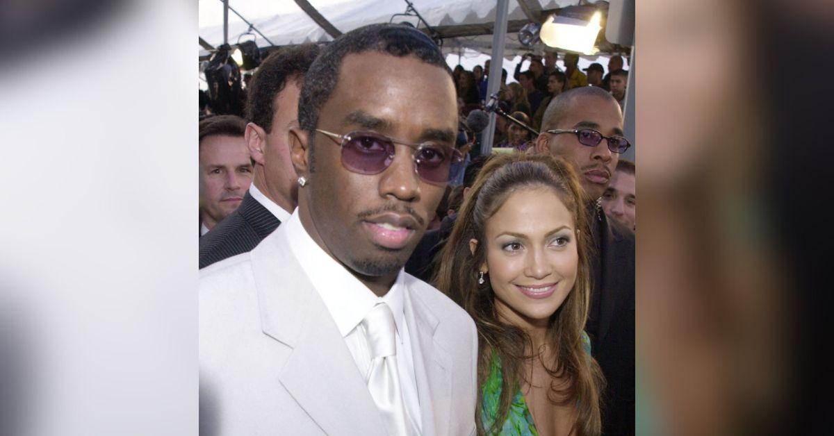 Photo of Sean 'Diddy' Combs with Jennifer Lopez