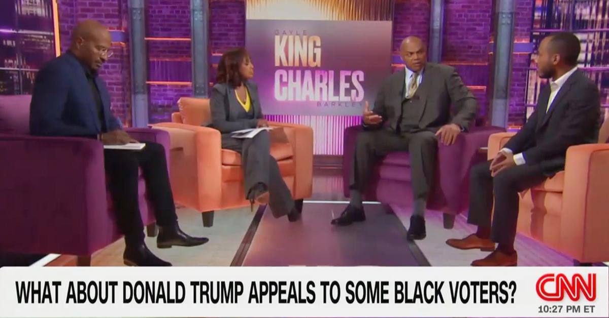 joe biden democrats only care about black people every four years charles barkley claims king charles gayle king backlash over trump supporter remarks