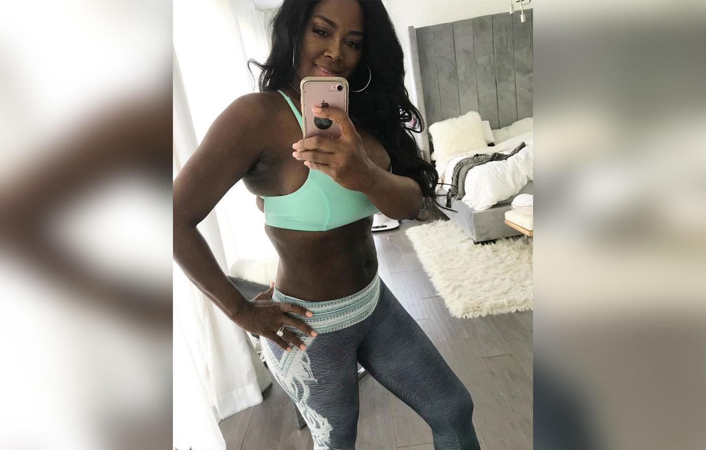 Kenya Moore Flat Tummy Post Baby Body