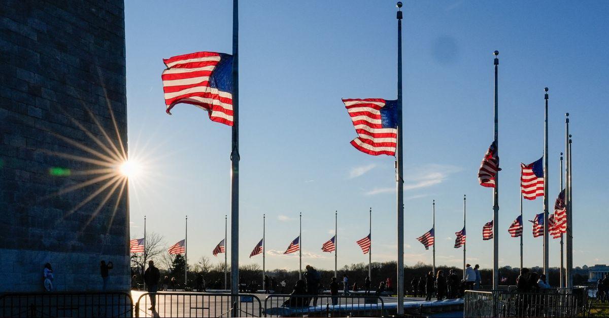 flags half staff