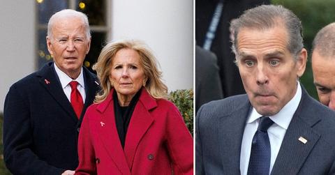 Composite photo of Joe Biden, Jill Biden and Hunter Biden.