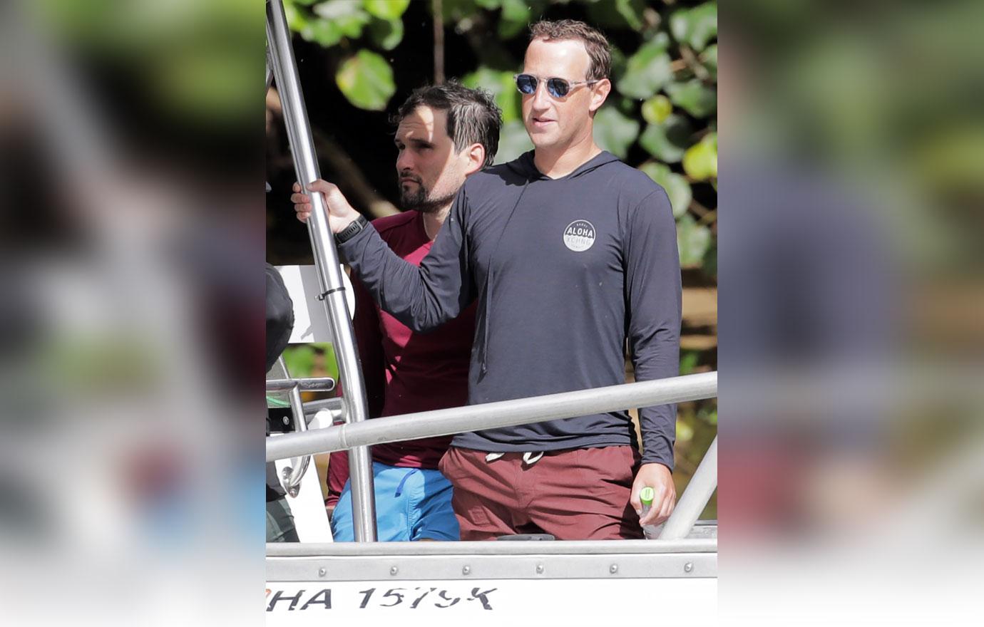 mark zuckerberg seen laughing photos friends boat hawaii metaverse sexual assault scandal r