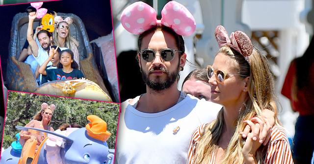 Heidi Klum Boyfriend Tom Kaulitz Disneyland PDA