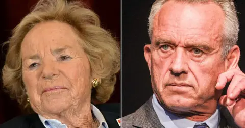 Composite photo of Ethel Kennedy and Robert F. Kennedy Jr.