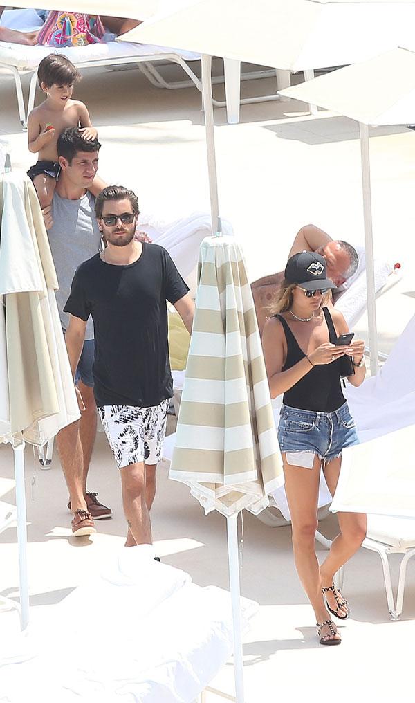 Scott Disick Cheating Kourtney Kardashian Separate Monaco Yacht Brunette