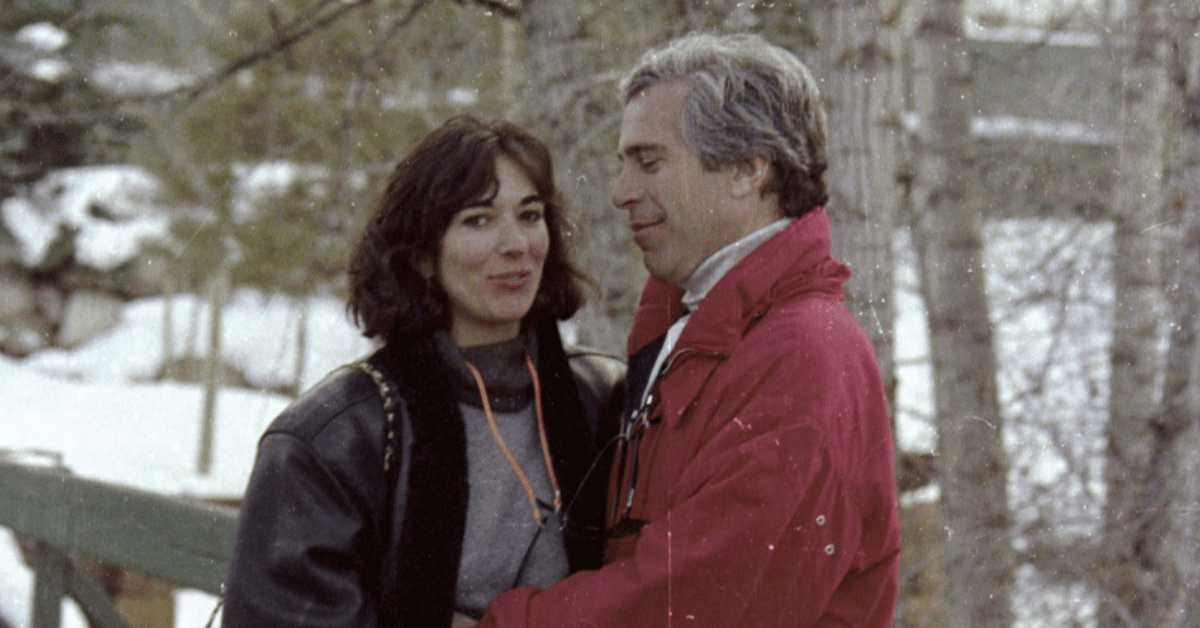 Photo of Jeffrey Epstein and Ghislaine Maxwell