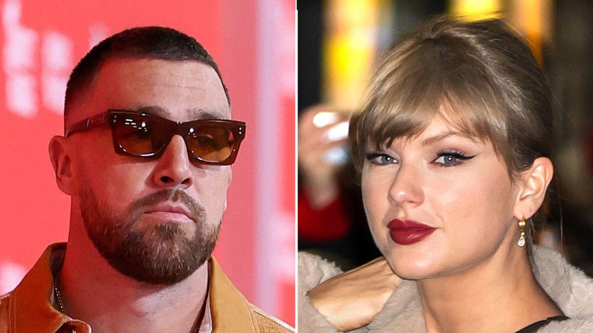 picture of Travis Kelce and Taylor Swift