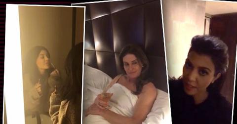 //kylie jenner snapchat caitlyn jenner wine bed pp