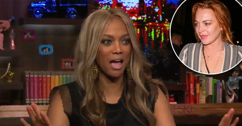 //tyra banks wwhl lindsay lohan