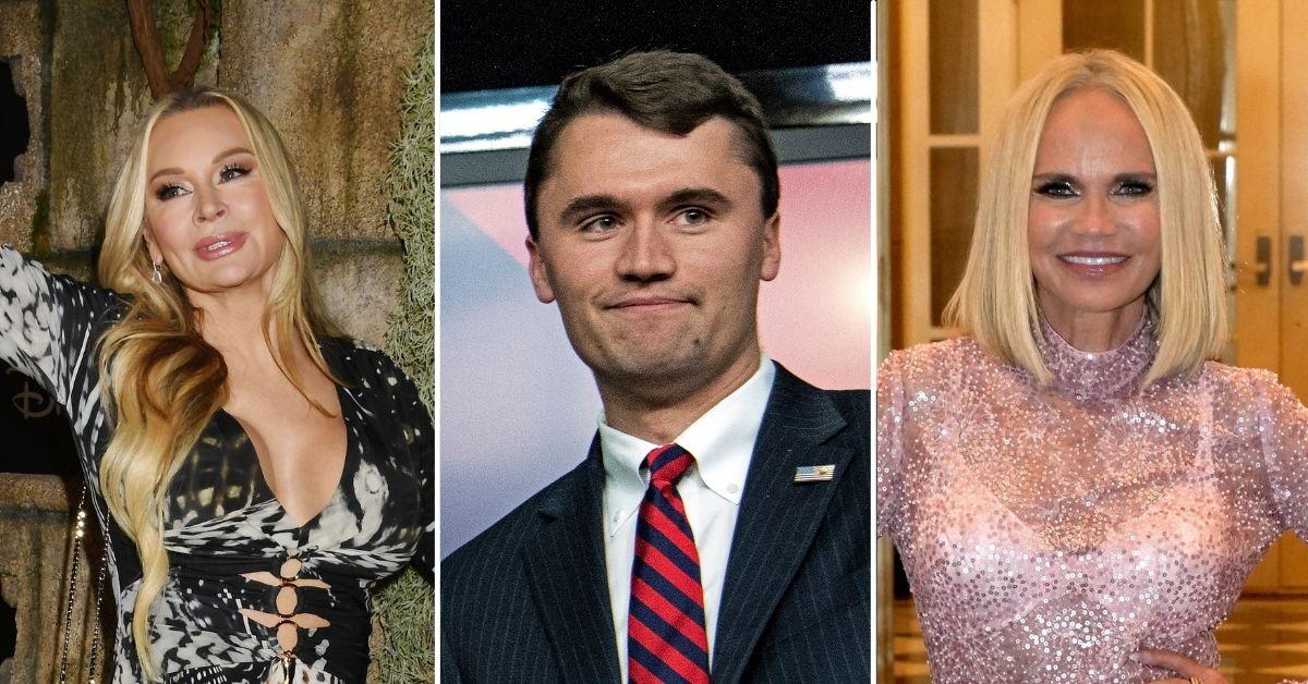 Composite photo of Jackie Siegel, Charlie Kirk, and Kristin Chenoweth