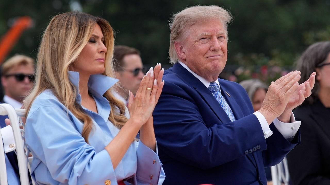 Trump and First Lady Melania Trump