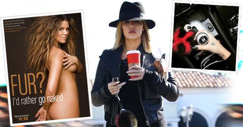 Khloe Kardashian Caught Wearing Fur After PETA Campaign