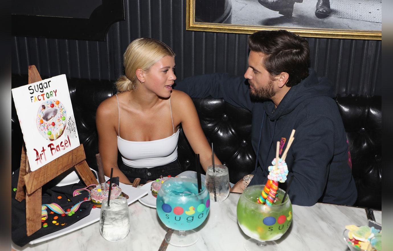 Scott Disick Sofia Richie Kiss Art Week Party Miami