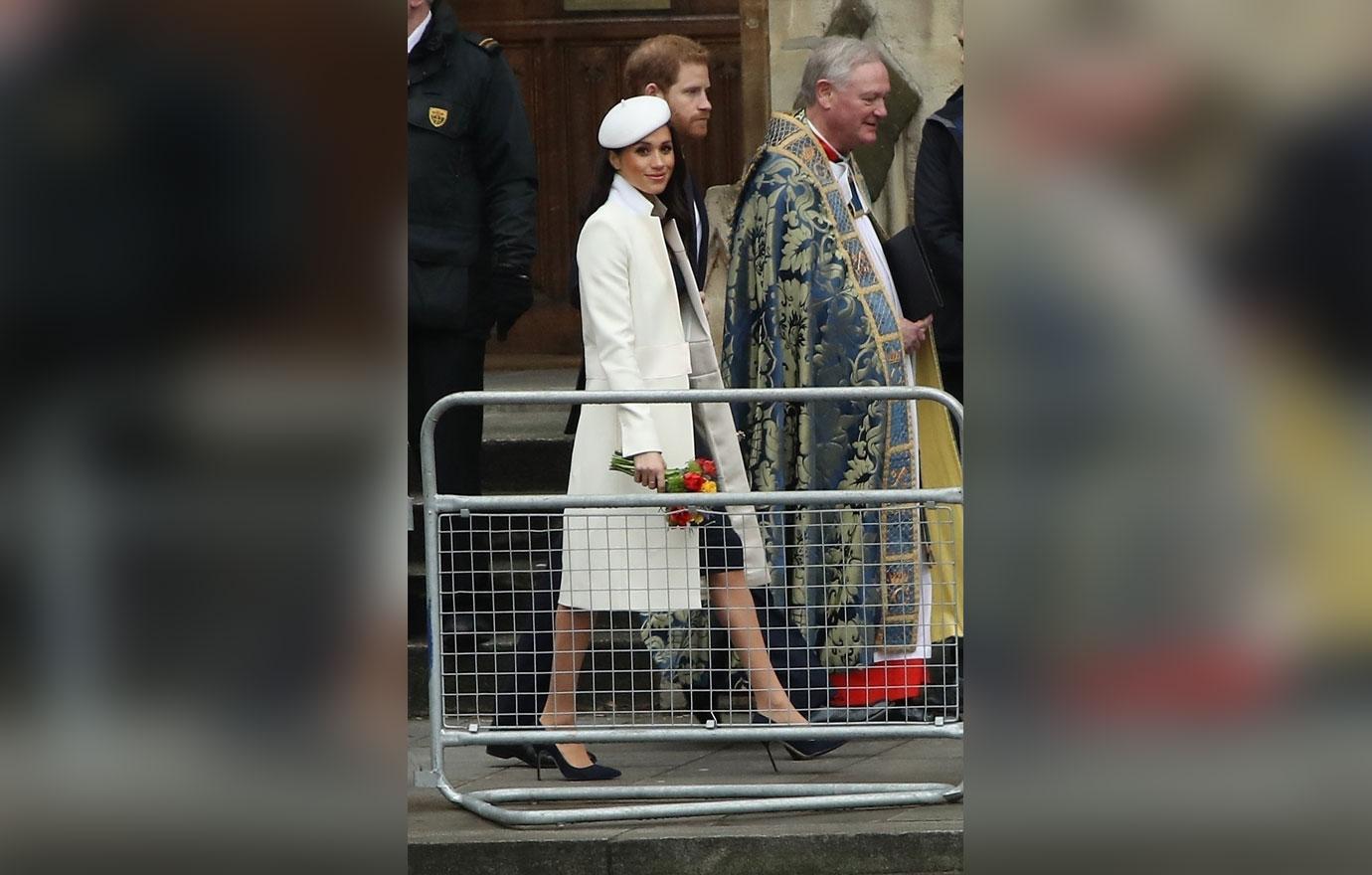 Meghan Markle White Coat Royal Wedding