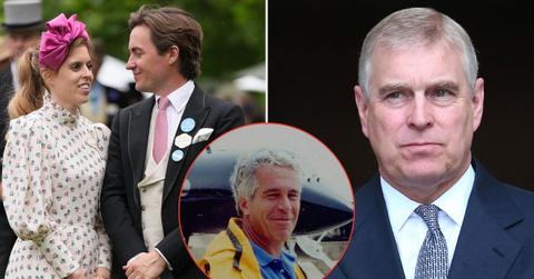 picture of Princess Beatrice, Edoardo Mapelli Mozzi and Andrew Windsor