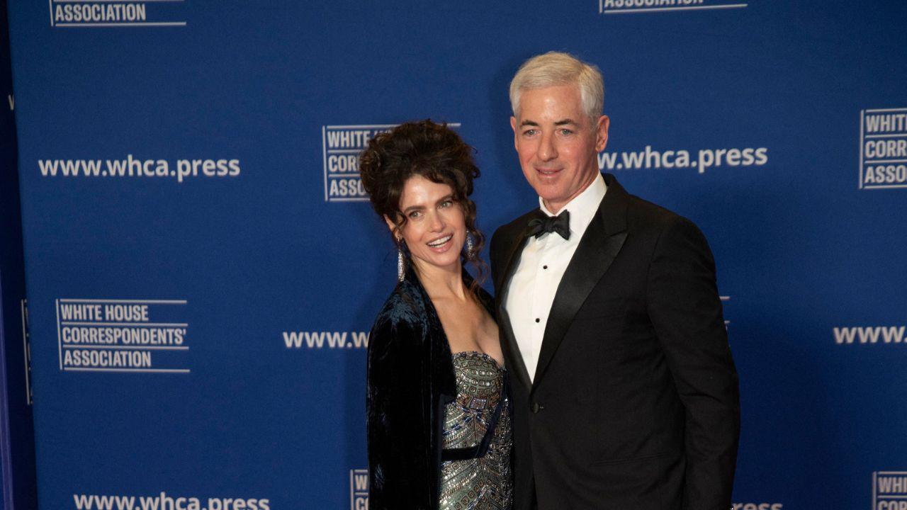 A photo of Bill Ackman and wife Neri Oxman