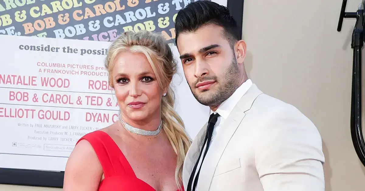 Composite photo of Britney Spears, Sam Asghari